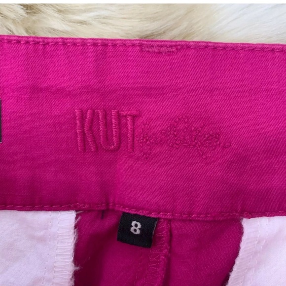 KUT FROM THE KLOTH Magenta Skinny Crop Trousers - Picture 4 of 5
